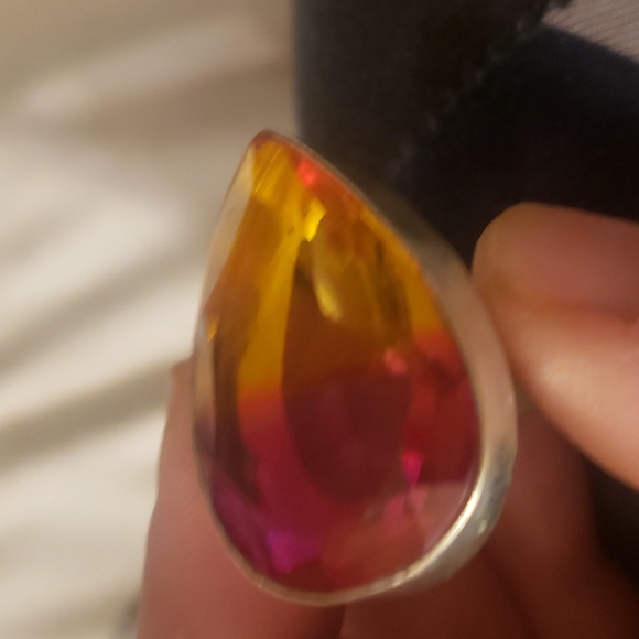 Certified ALEXANDRITE 50 TO 60 CARAT STOME AND 925 SS SIZE 9 1/2 - Picture 7 of 8